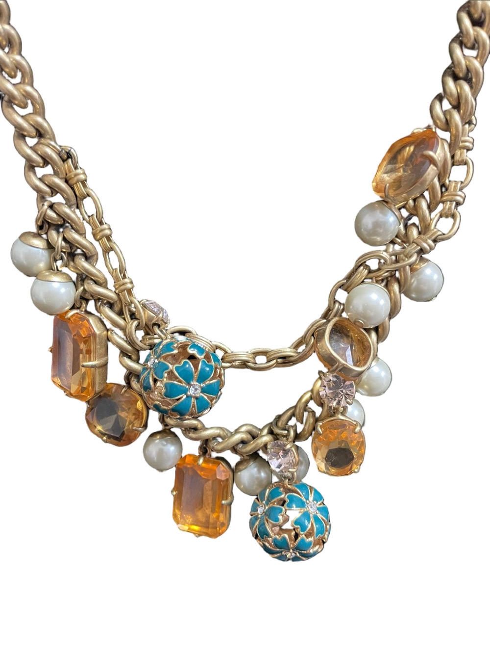 J. Crew Gold Tone Statement Necklace
